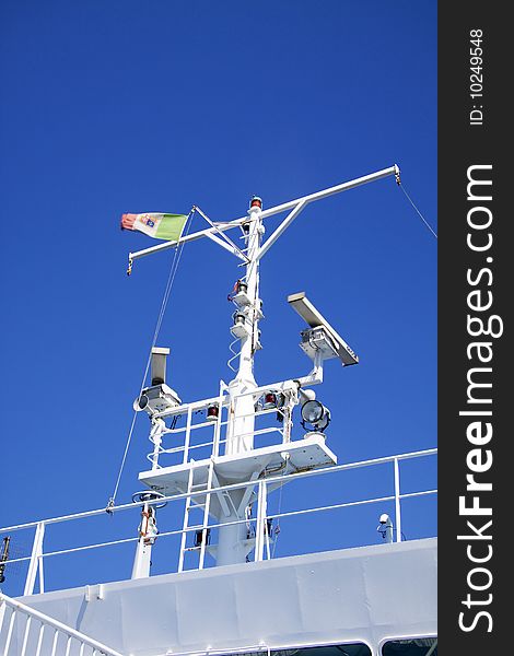 Radar on a large ferry