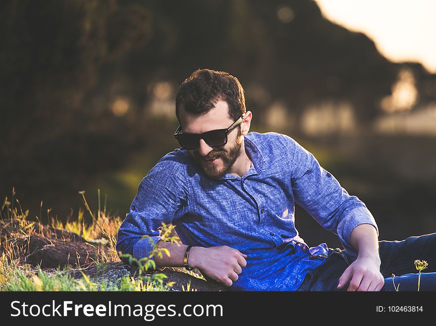 Adult, Beard, Blur, Boy