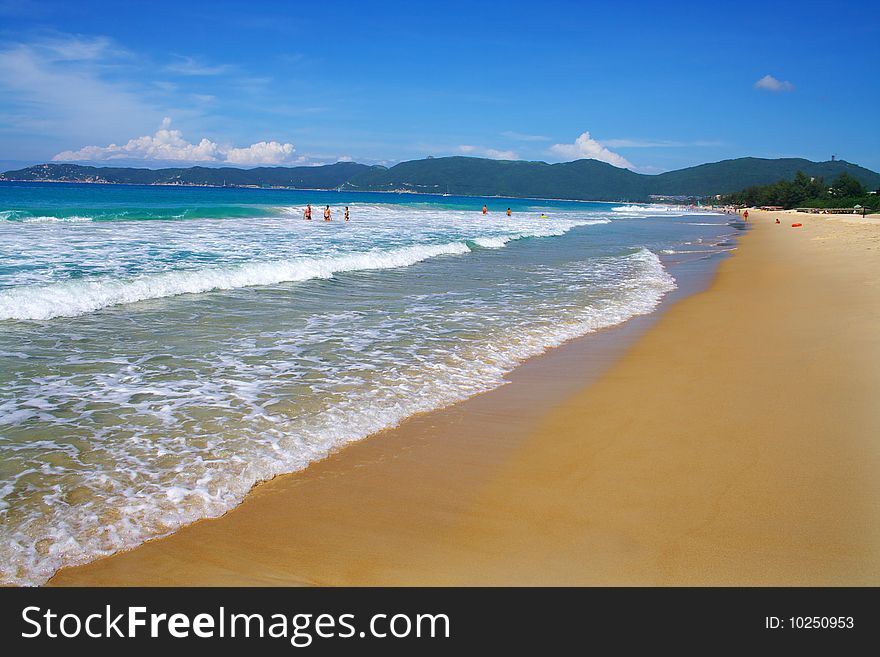 This is beautiful sand in sanya china. This is beautiful sand in sanya china