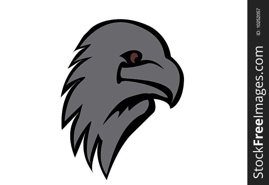 It is vector the head of eagle. It is vector the head of eagle
