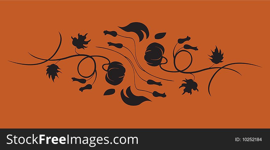 Vector illustraition of retro abstract floral swirl background. Vector illustraition of retro abstract floral swirl background