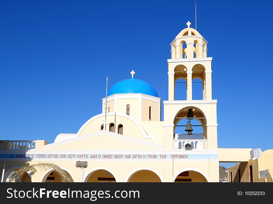 A yellow church in europe