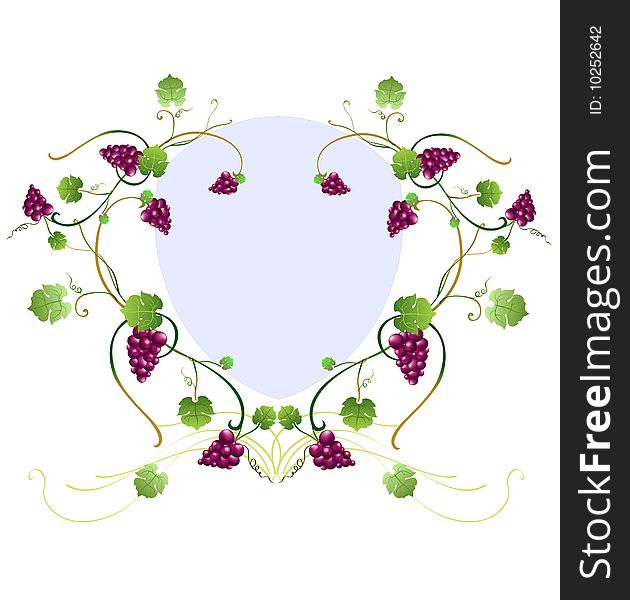 Vector illustraition of elegant floral frame