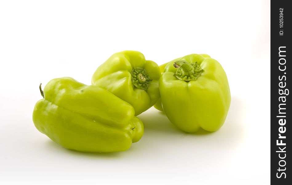 Peppers On White