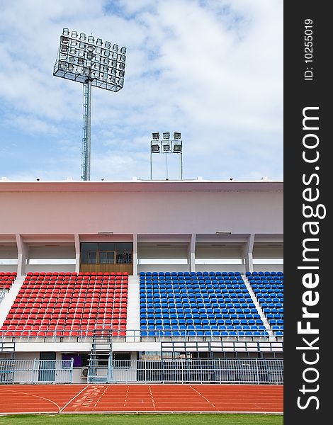 Colorful Seats In Stadium