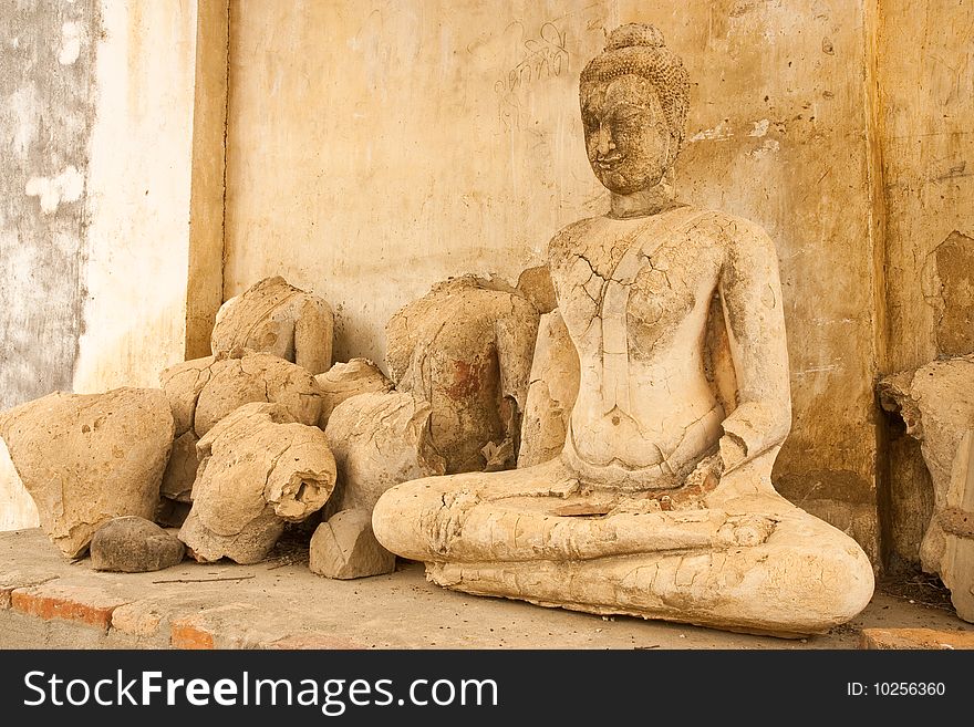 Broken Buddha Statues