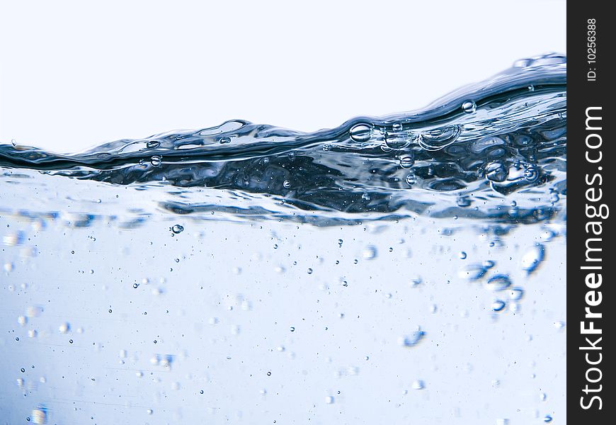 Close-up of water in motion. Close-up of water in motion