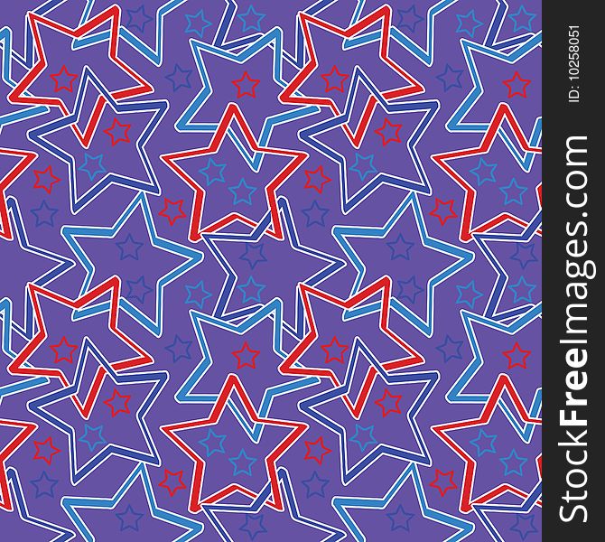 Seamless vector texture with stars. Seamless vector texture with stars