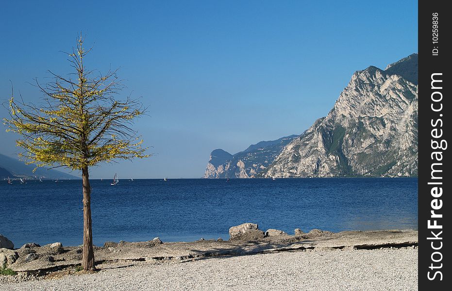 Scenery of Lake Garda, Italy