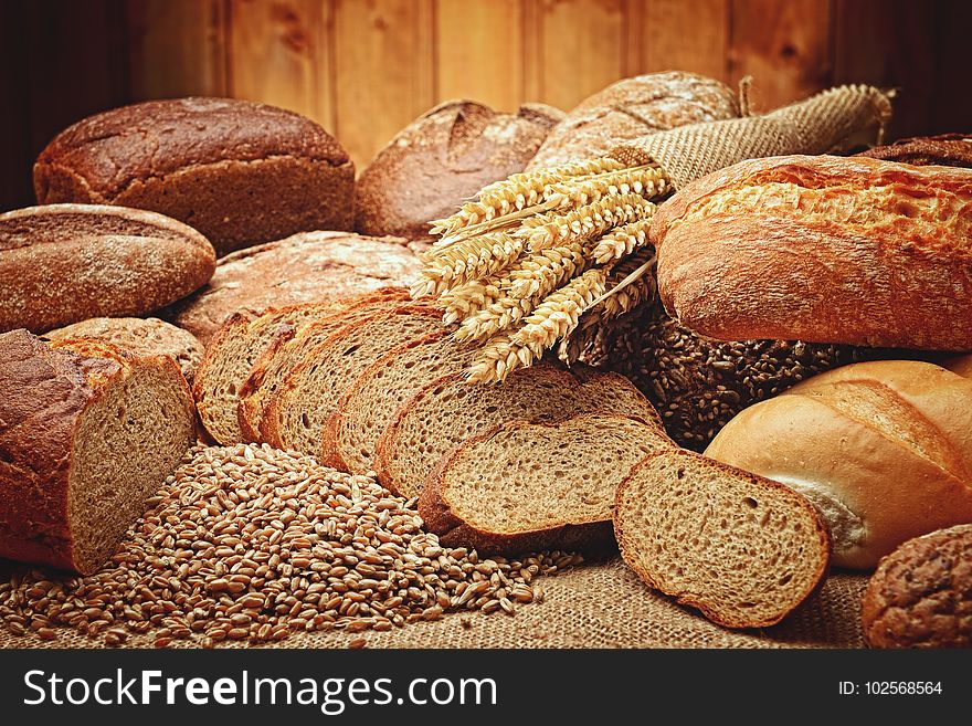 Bread, Baked Goods, Rye Bread, Bakery