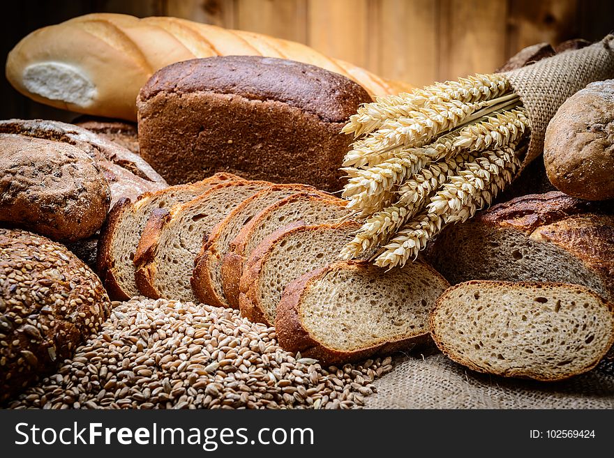 Bread, Rye Bread, Graham Bread, Whole Grain