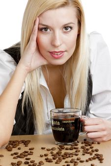 Businesswoman With A Cup Of Coffee Stock Photography Businesswoman With A Cup Of Coffee Stock Photography