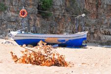 Blue Boat Royalty Free Stock Image Blue Boat Royalty Free Stock Image