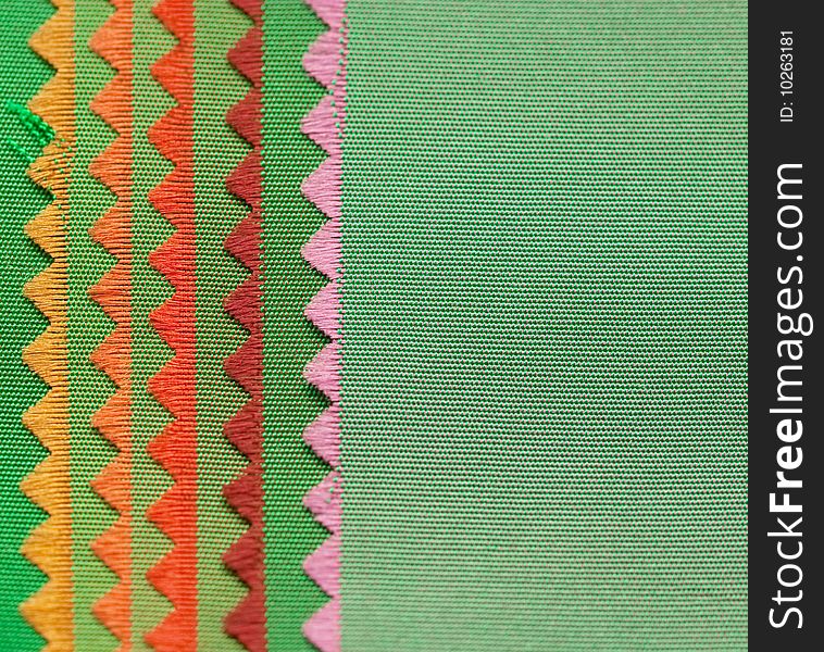 Samples of a fabric.