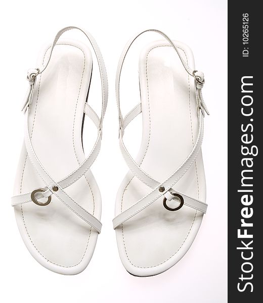 Isolated shoes on white background