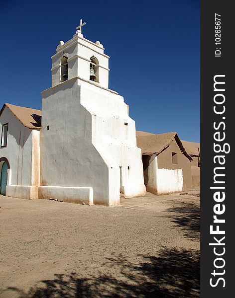 Very old church in San Pedro de Atacama, Chile. Very old church in San Pedro de Atacama, Chile.