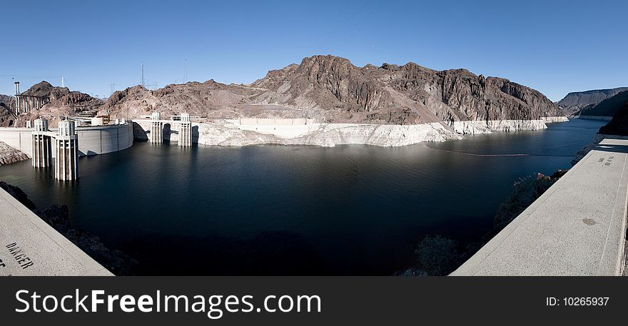 A view of the Hoover Dam in Arizona, United states. A view of the Hoover Dam in Arizona, United states