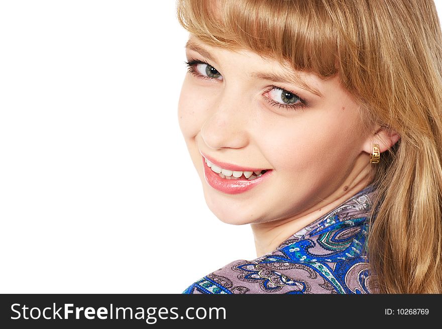 Portrait of a beautiful young teenager. Close up face. Portrait of a beautiful young teenager. Close up face