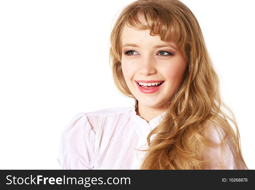 Smiling teenage girl