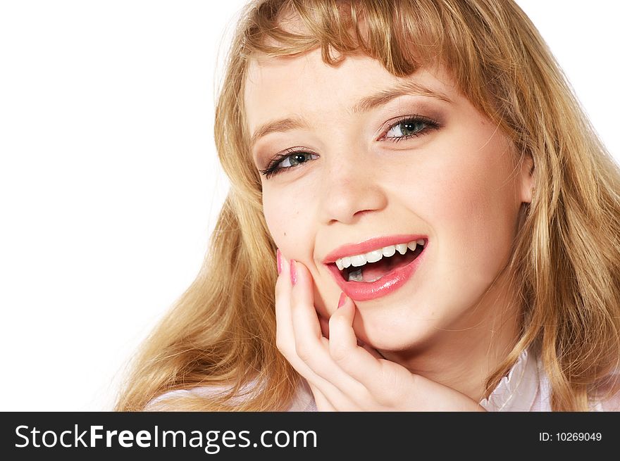 Portrait of a beautiful young teenager. Close up face. Portrait of a beautiful young teenager. Close up face