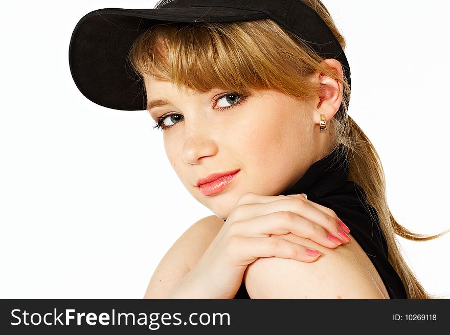 Closeup of a beautiful teen girl with blonde hair. Closeup of a beautiful teen girl with blonde hair