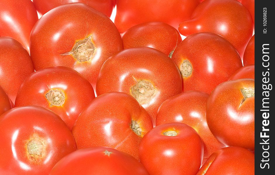 Red tomatoes as abstract background