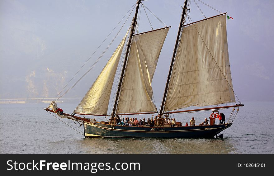 Sailing Ship, Tall Ship, Barquentine, Schooner