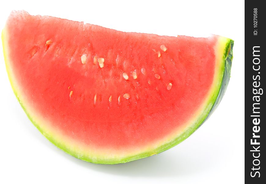 Slice of water-melon on white background