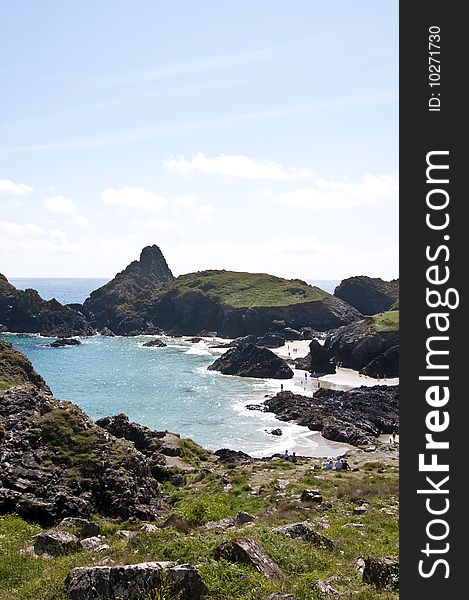 Kynance Cove in Cornwall,England