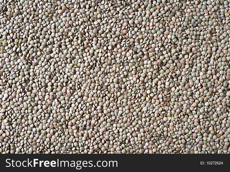 Background of raw lentils - full frame