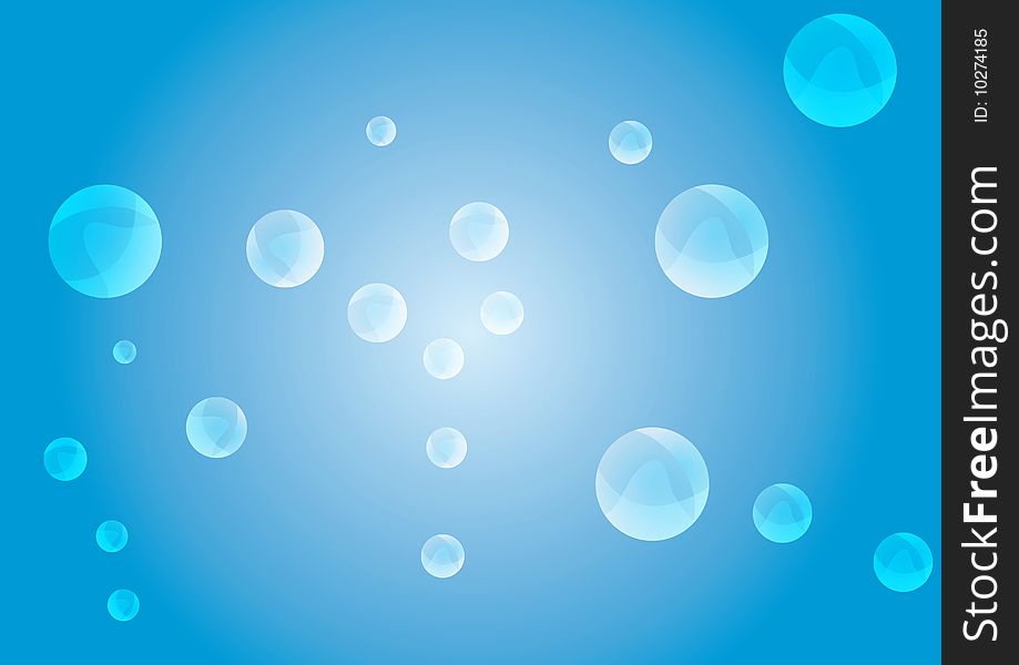 Abstract blue bubble background best for your background use