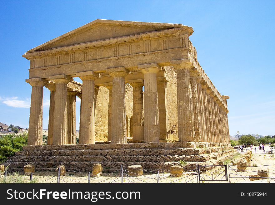 Temple of jupiter in Sicily Italy. Temple of jupiter in Sicily Italy