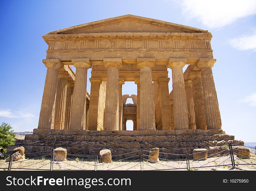 Temple of jupiter in Sicily Italy. Temple of jupiter in Sicily Italy