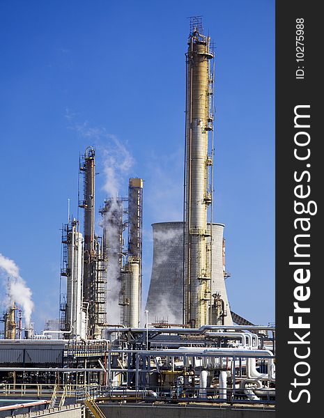 Large oil refinery in Italy