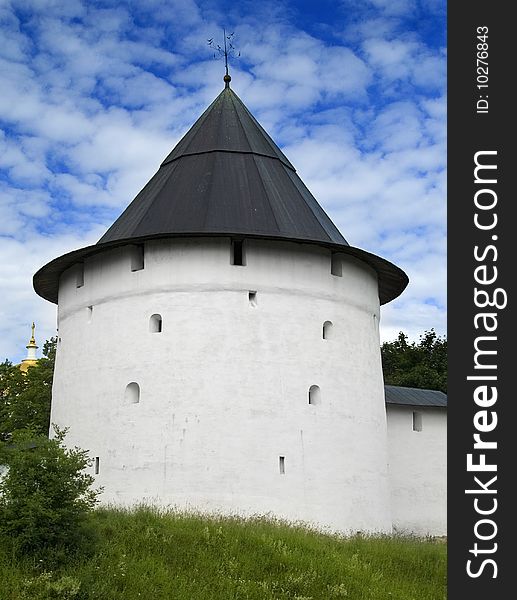 White tower of ancient castle