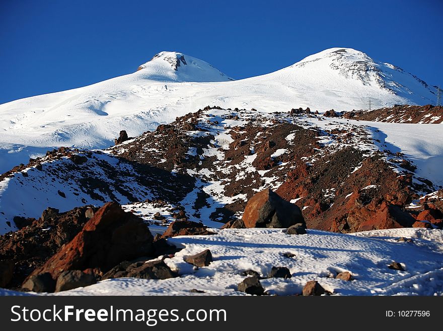 Mountain Elbrus, highest mt in Europe