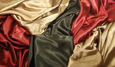 Black Red And Gold Satin Royalty Free Stock Image Black Red And Gold Satin Royalty Free Stock Image