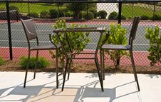 Court Side Table Royalty Free Stock Photos Court Side Table Royalty Free Stock Photos