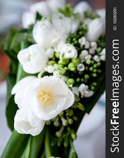 Wedding Bouquet Of White Flowers
