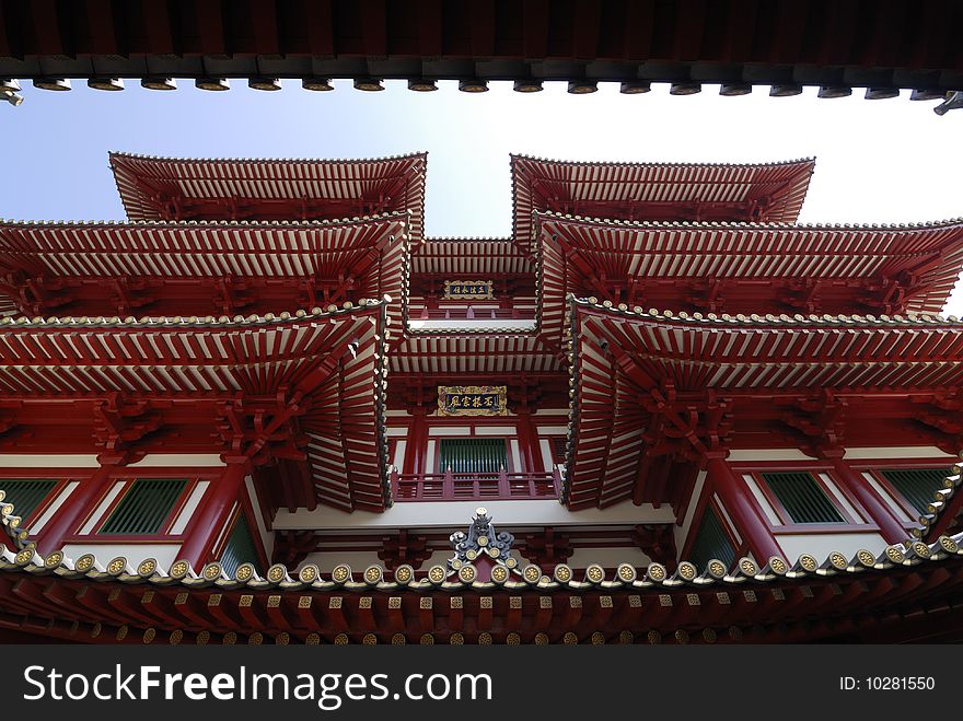 The Buddha Tooth Relic Temple and Museum situated in Chinatown, Singapore. The Temple is dedicated to Maitreya Buddha and houses the relics of Buddha