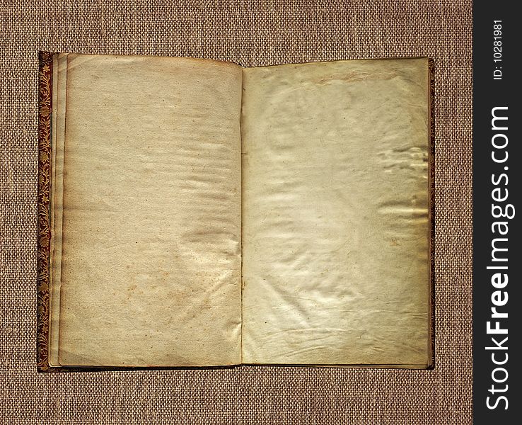 Aged book with copy space