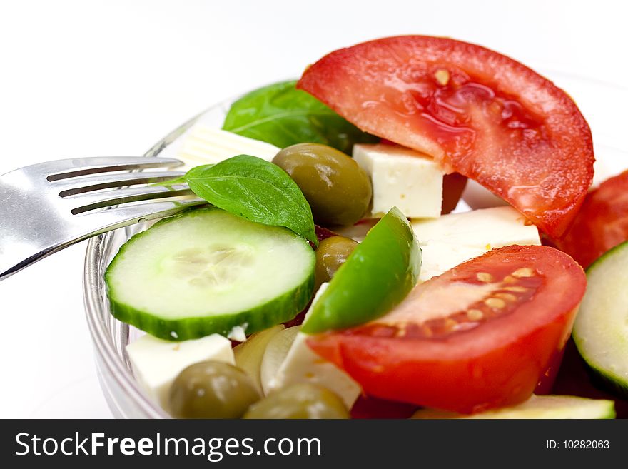 Mixed fresh salad with tomatoes