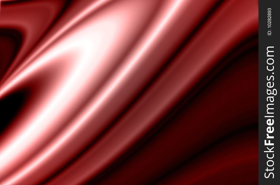 Digital creation of a silky red abstract background. Digital creation of a silky red abstract background.