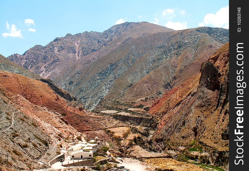 Mountain village Iruya in northern Argentina