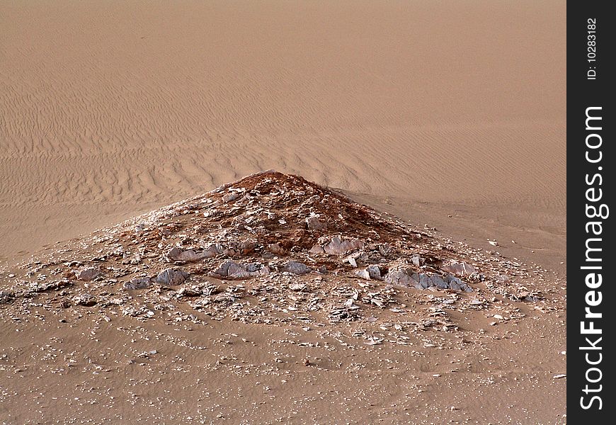 Sand dune on the Atacama Desert, Chile