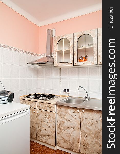 A stylish modern kitchen interior