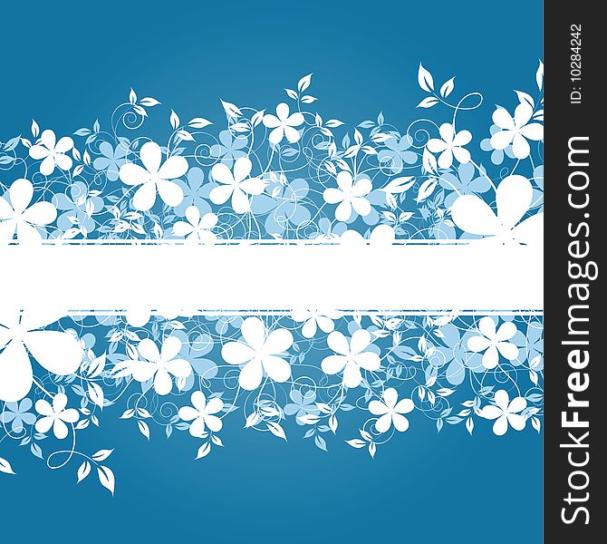 Abstract flowers background with place for your text