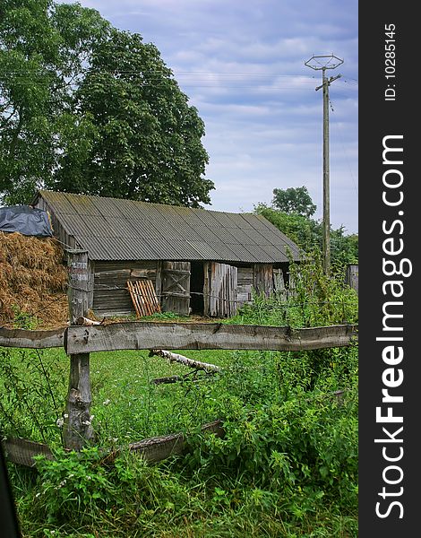 Scenic deserted farm