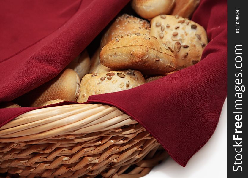 Fresh Bread In Basket