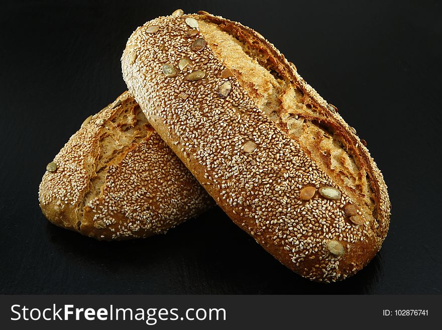 Bread, Baked Goods, Rye Bread, Whole Grain
